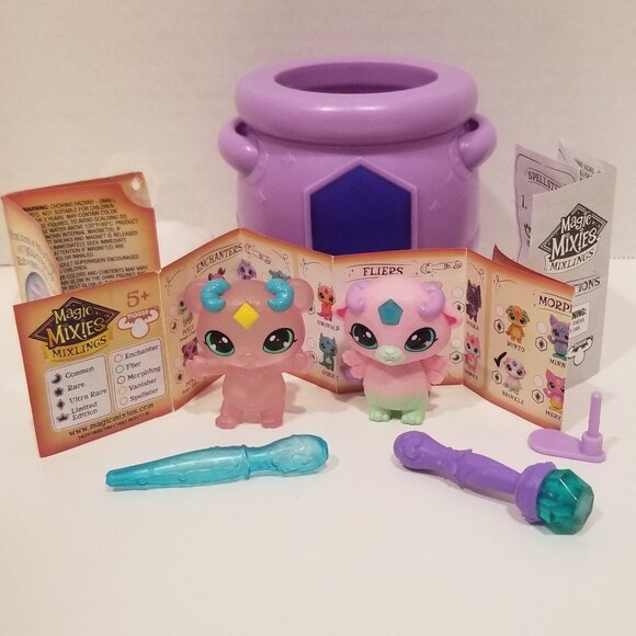 Moose Toys Magic Mixies Mixlings Tap & Reveal Cauldron 2 pack set, EUC - Picture 1 of 16